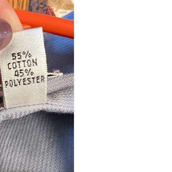 Van Heusen long sleeve, button down casual shirt, blue, men's 18 34/35 - Picture 6 of 8